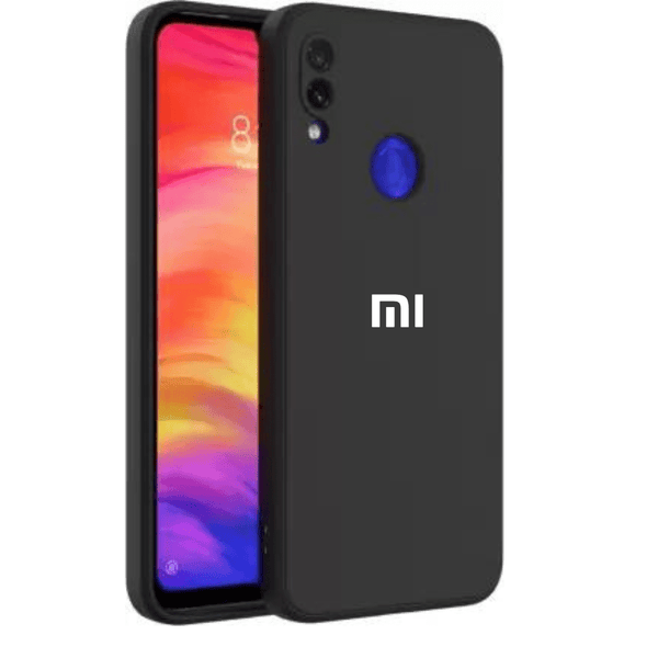 Black Camera Original Silicone Case for Redmi Note 7 Pro - The Hatke