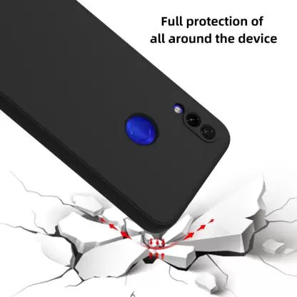 Black Camera Original Silicone Case for Redmi Note 7 Pro - The Hatke