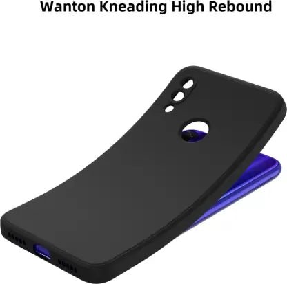 Black Camera Original Silicone Case for Redmi Note 7 Pro - The Hatke