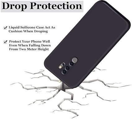 Black Camera Original Silicone Case for Redmi Note 8 Pro - The Hatke