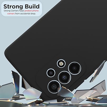 Black Camera Original Silicone Case for Samsung A23 - The Hatke