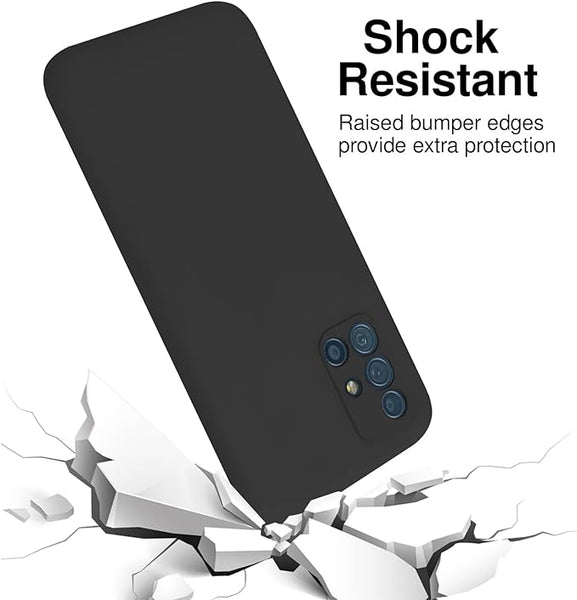 Black Camera Original Silicone Case for Samsung A71 - The Hatke