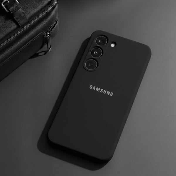 Black Camera Original Silicone case for Samsung S23 5G - The Hatke