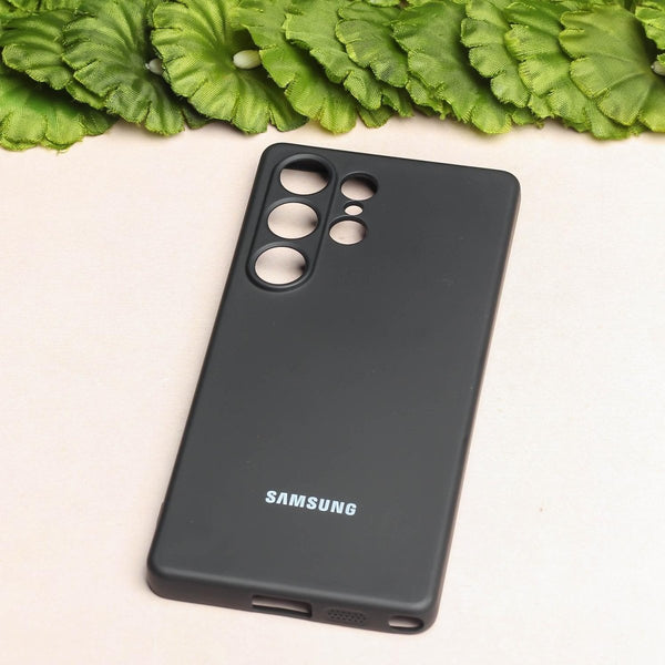 Black Camera Original Silicone case for Samsung S25 Ultra - The Hatke