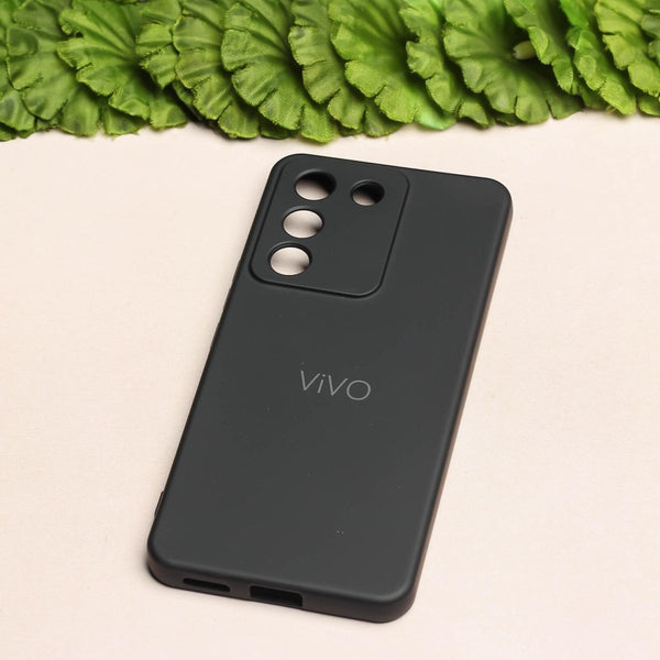 Black Camera Original Silicone case for Vivo Y200 - The Hatke