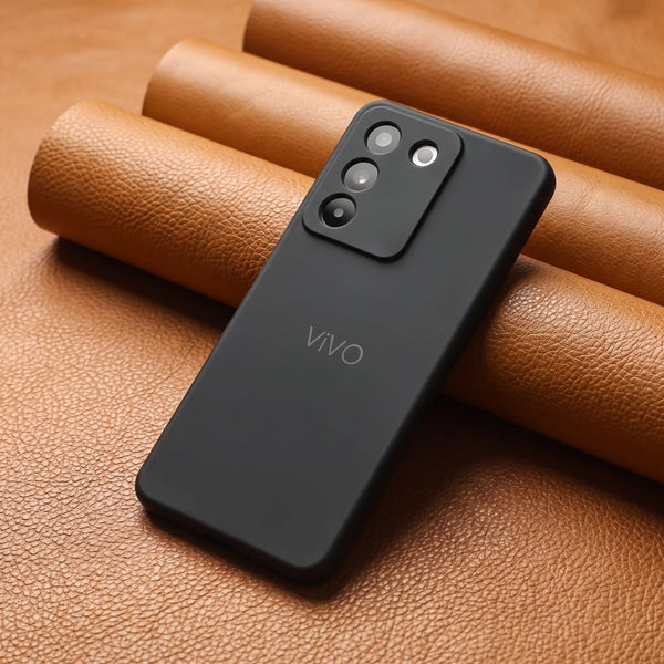 Black Camera Original Silicone case for Vivo Y200 - The Hatke