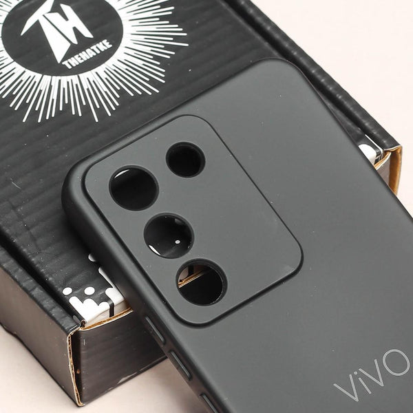 Black Camera Original Silicone case for Vivo Y200 - The Hatke
