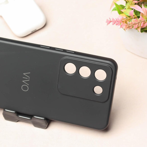 Black Camera Original Silicone case for Vivo Y200 - The Hatke