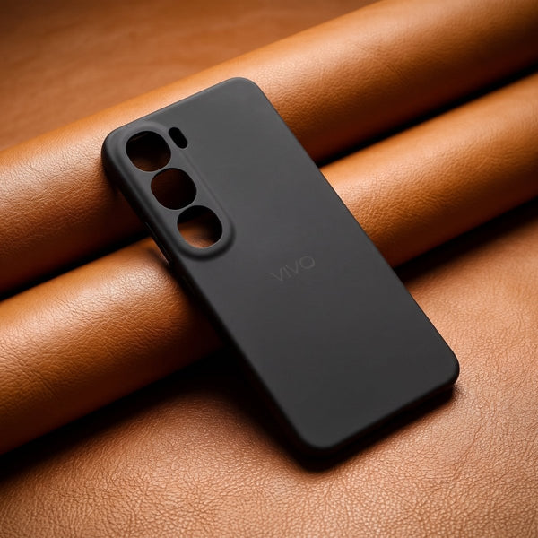 Black Camera Original Silicone case for Vivo Y300 - The Hatke