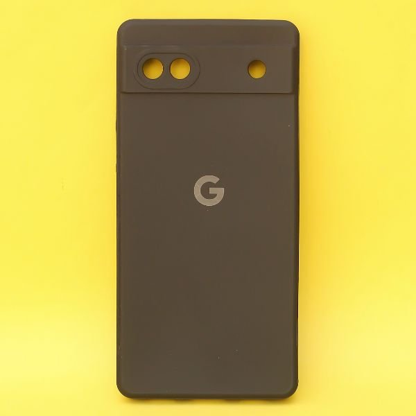 Black Candy Camera Silicone Case for Google Pixel 6A - The Hatke
