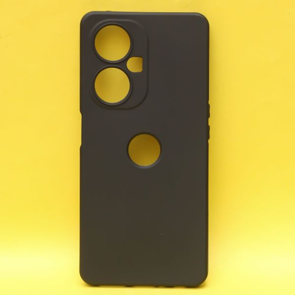 Black candy logo cut Silicone Case for Oneplus Nord CE 3 Lite 5G - The Hatke