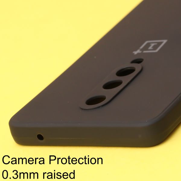 Black Candy Silicone Case for Oneplus 8 - The Hatke