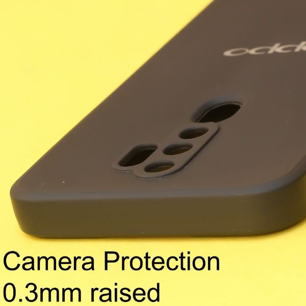 Black Candy Silicone Case for Oppo A5 2020 - The Hatke