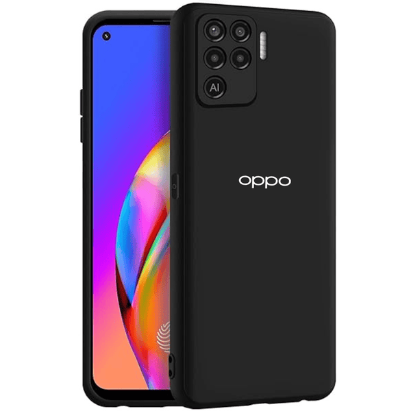 Black Candy Silicone Case for Oppo F19 Pro - The Hatke