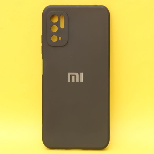 Black Candy Silicone Case for Poco M3 Pro - The Hatke