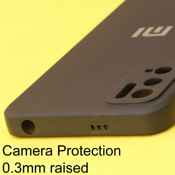 Black Candy Silicone Case for Poco M3 Pro - The Hatke