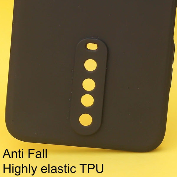Black Candy Silicone Case for Poco X2 - The Hatke