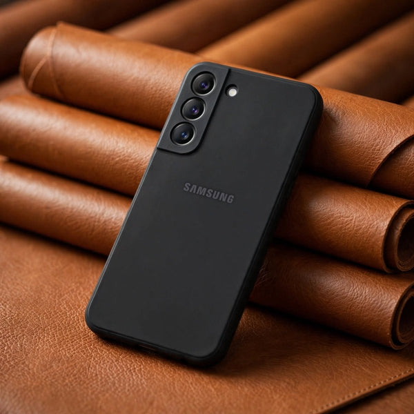 Black Candy Silicone Case for Samsung S22 Plus - The Hatke