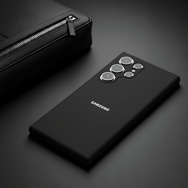 Black Candy Silicone Case for Samsung S22 Ultra - The Hatke