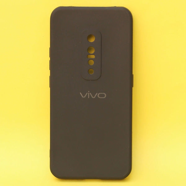 Black Candy silicone Case for Vivo V17 Pro - The Hatke