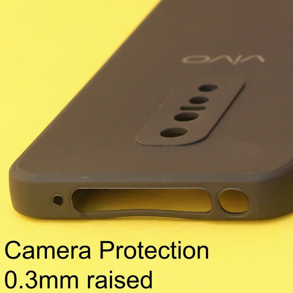 Black Candy silicone Case for Vivo V17 Pro - The Hatke