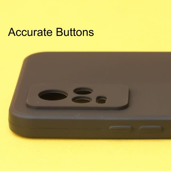 Black Candy silicone Case for Vivo V20 - The Hatke