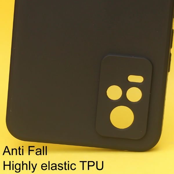 Black Candy silicone Case for Vivo V20 - The Hatke