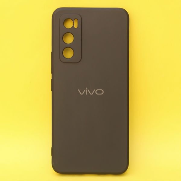 Black Candy silicone Case for Vivo V20 SE - The Hatke