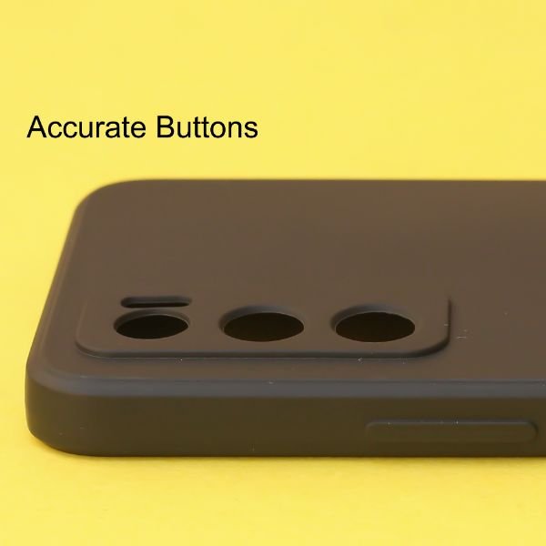 Black Candy silicone Case for Vivo V20 SE - The Hatke
