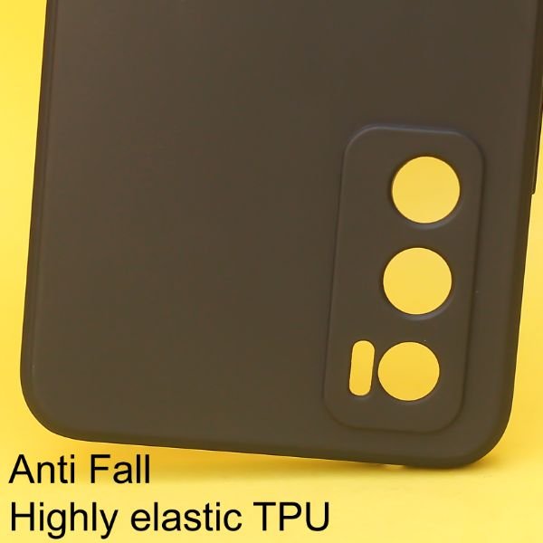 Black Candy silicone Case for Vivo V20 SE - The Hatke