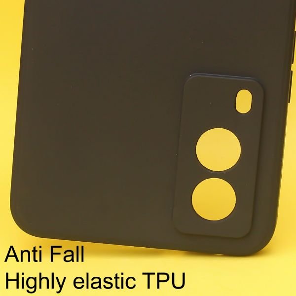 Black Candy silicone Case for Vivo V21E - The Hatke