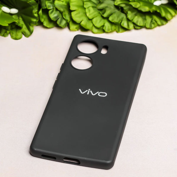 Black Candy silicone Case for Vivo V29e - The Hatke