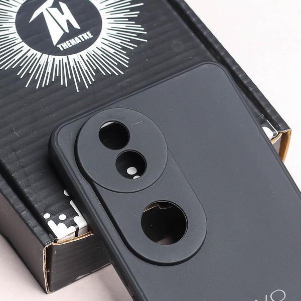 Black Candy silicone Case for Vivo V40 - The Hatke