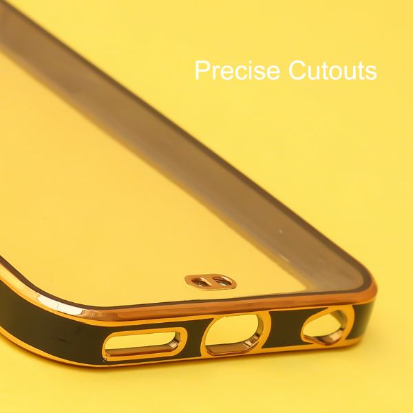 Black Electroplated Transparent Case for Apple iphone 6 plus/6s plus - The Hatke