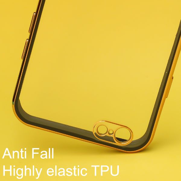 Black Electroplated Transparent Case for Apple iphone 6 plus/6s plus - The Hatke