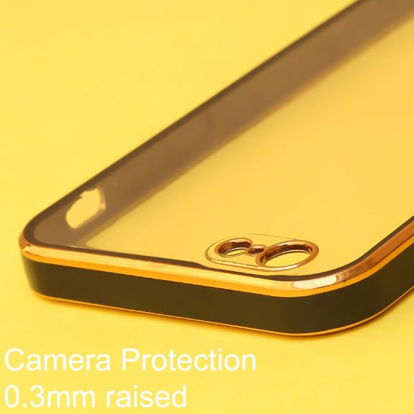 Black Electroplated Transparent Case for Apple iphone 6 plus/6s plus - The Hatke