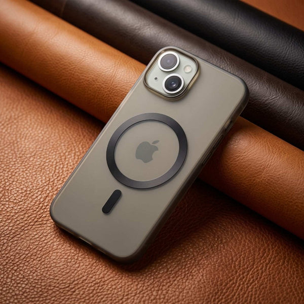 Black Flexy Silicone Case for Apple Iphone 15 - The Hatke