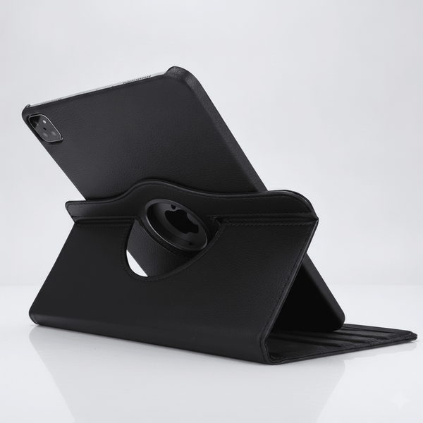 Black Flip Leather Case for Apple ipad 2020/2022 (12.9 inch) - The Hatke