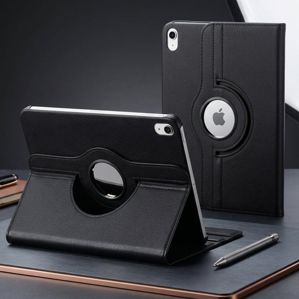 Black Flip Leather Case for Apple iPad Air 2025 (11 inch) - The Hatke