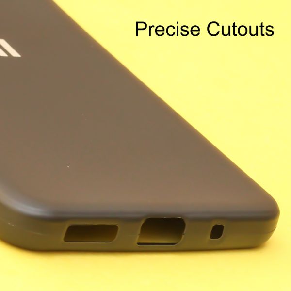 Black Gingle Silicone case for Redmi 11 Prime - The Hatke