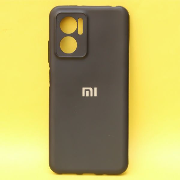 Black Gingle Silicone case for Redmi 11 Prime - The Hatke