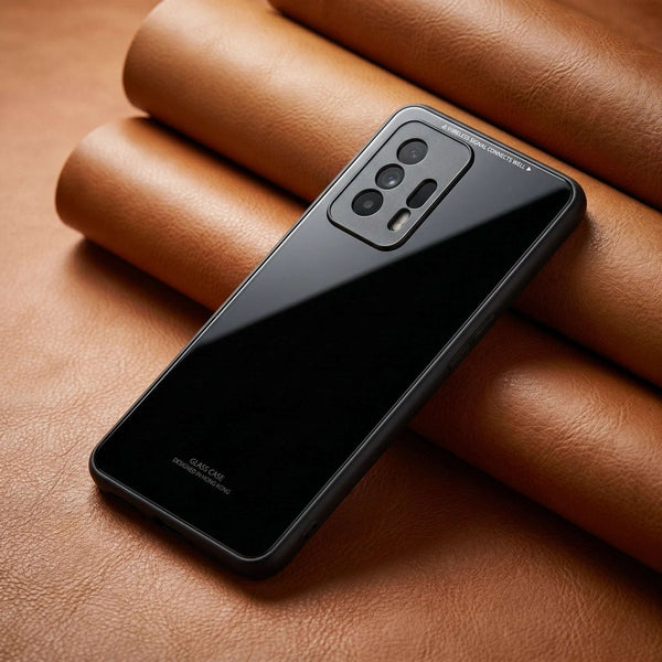 Black Glass case for Xiaomi 11t - The Hatke
