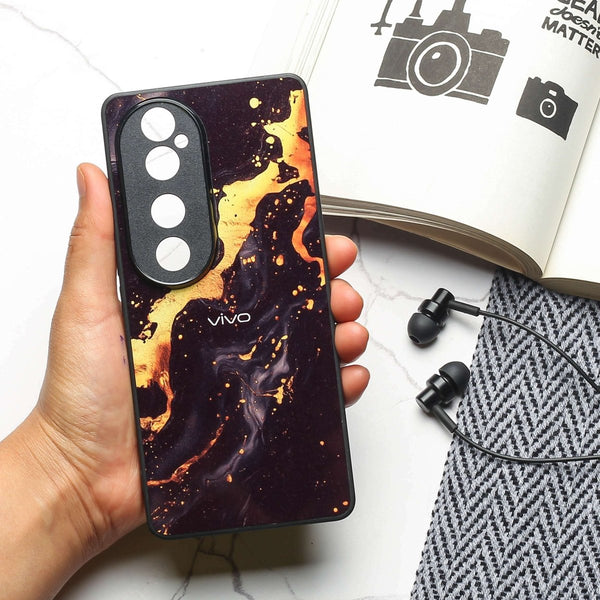 Black Gold Blaze MB Case for Vivo V40 Pro - The Hatke