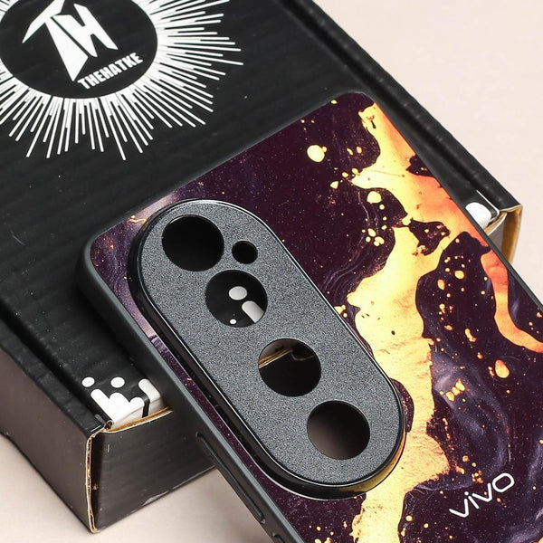 Black Gold Blaze MB Case for Vivo V40 Pro - The Hatke