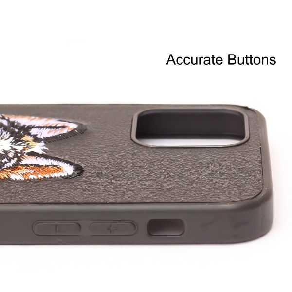 Black Leather Brown Fox Ornamented for Apple iPhone 11 Pro Max - The Hatke
