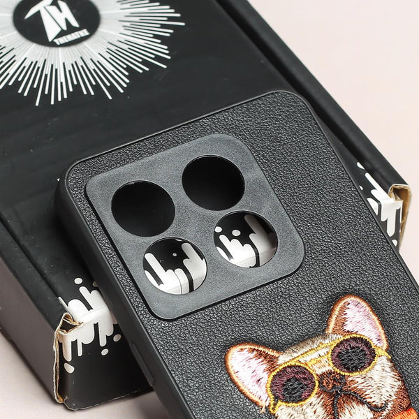 Black Leather Bulldog Camera Ornamented for Oneplus 10T - The Hatke