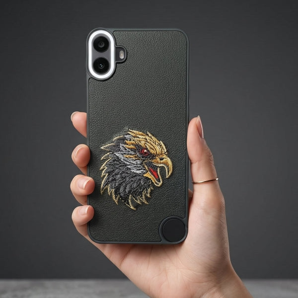 Black Leather Eagle OC Ornamented for CMF PHONE 1 - The Hatke