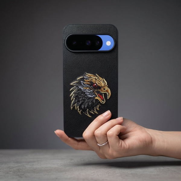 Black Leather Eagle OC Ornamented for Google Pixel 10 - The Hatke