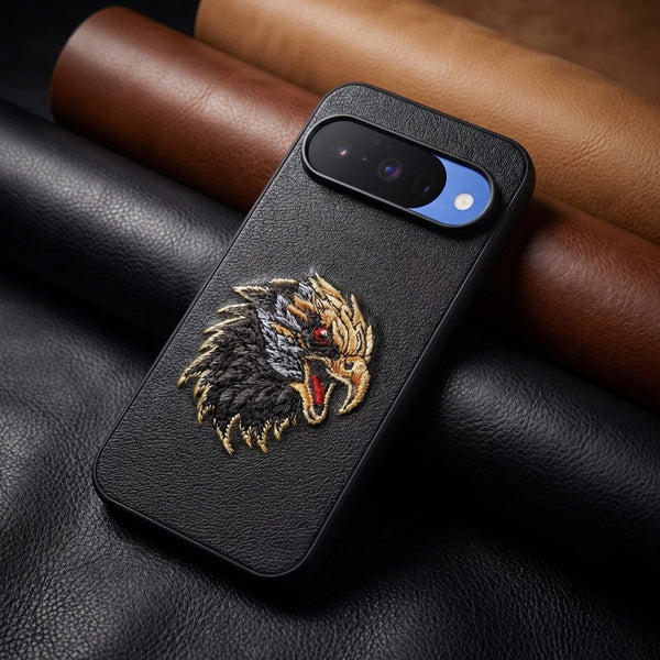 Black Leather Eagle OC Ornamented for Google Pixel 10 - The Hatke