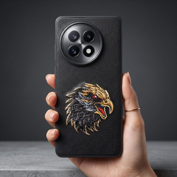 Black Leather Eagle OC Ornamented for Oneplus 13r - The Hatke